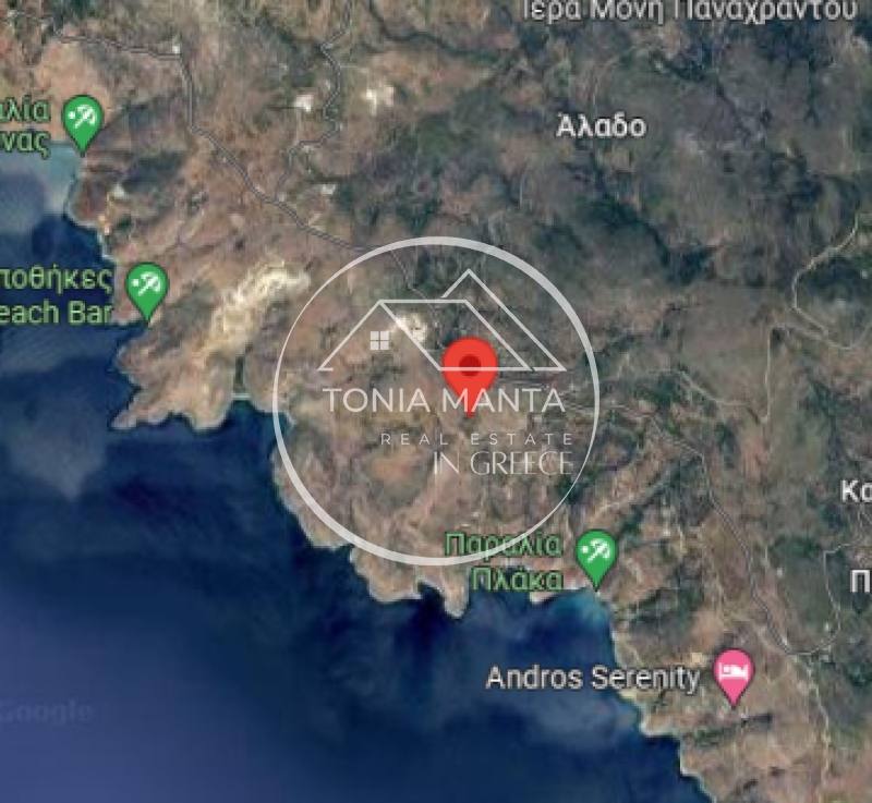 Πώληση αγροτεμαχίου με θέα θάλασσα στην Άνδρο